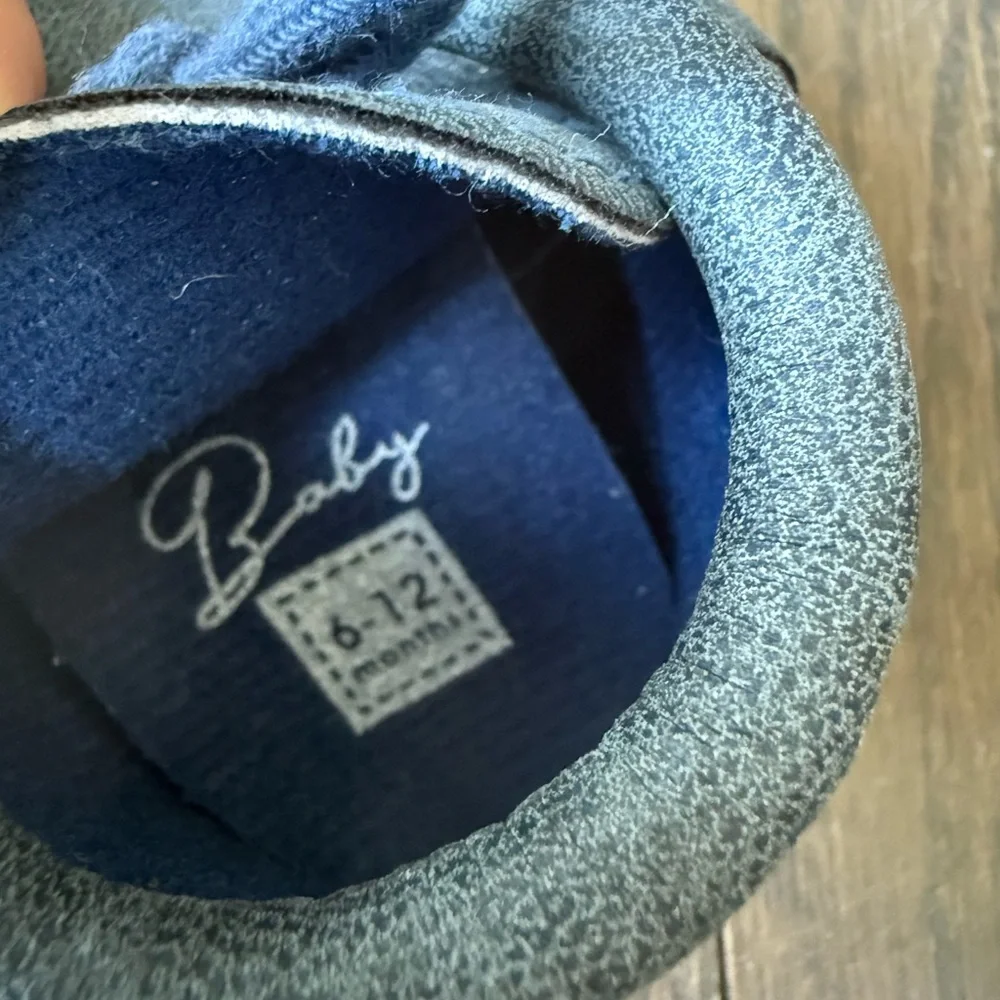 Stylish Blue Kids Moccasins